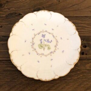 Mikasa Ivory Bone China Tender Violets Salad Plates Set of 2 - 7.5"